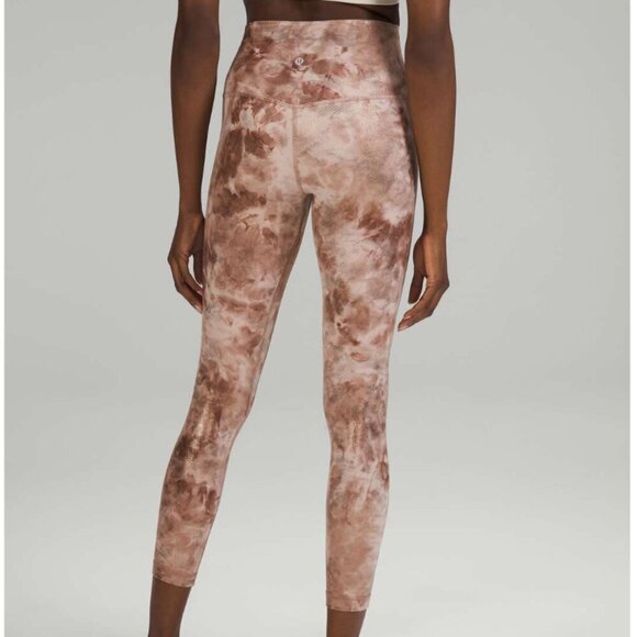 Lululemon Align High-Rise Pant 25" *Shine Diamond Dye Misty Shell Cacao Diffuse - Picture 6 of 6